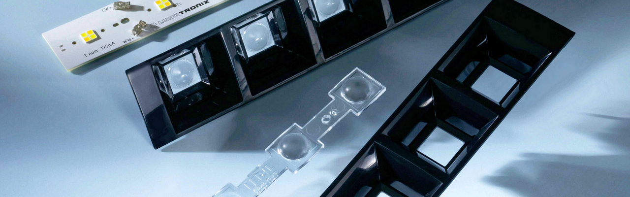 custom LED module for grow lights with optics